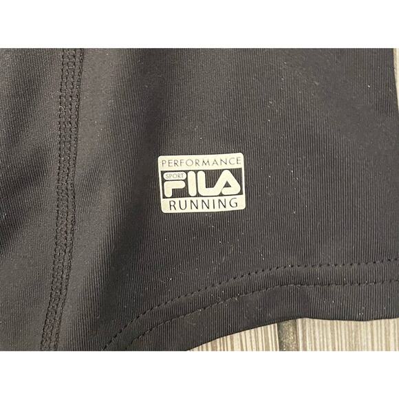 Fila Mens Fitted Performance Sport Long Sleeve Running 1/4 Zip Black XXL NWT - Picture 7 of 9